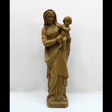 20" Hand Carved Madonna & Child SKU C050-060